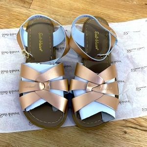 Women’s rose gold salt water sandals